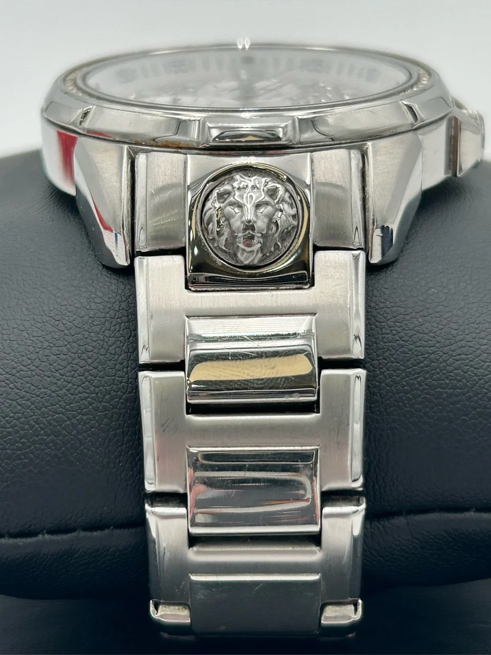 Versus Versace Silver Crystal-Accented Stainless Steel Watch